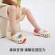 Carter Rabbit Cave Schuhe Kinder 2025 Sommer neue Hausschuhe im Freien Kinderschuhe im Freien, leichte, nicht rutschende, kearresistente Strandschuhe Baby Sandalen weiß und gelb 29 innere Länge 18,0 cm