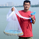 Let the birds fly hand-thrown nets, chain-type easy-tossing fishing nets, fishing nets, rotating nets, fishnets, flying discs, monofilament lines 4.8 meters