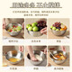 Baiji stainless steel basin salad bowl cooking household and basin kitchen egg mixing baking basin set three-piece set