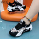 
MR.DE Shijiazhuang Meizu Single Net Breathable Pippen Dad Shoes Sports Shoes Para Shoes Dancing Shoes 9928 Women's Shoes White and Gray 37 Women