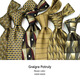NJSkakw Sac à 7 jours Changer le marron Brun Yellow Retro Mulberry Silk Écran de soie imprimée Largeur de soie 9cm Men's Tie YH-1049