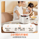 Midea government subsidy small white pot for one person mini electric pressure cooker 1.8L open lid to collect juice household smart reservation baby porridge MY-E220 rice cooker pressure cooker for 1-3 people