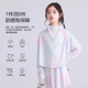 
I.KARNOW girls ice silk sunscreen clothes summer thin children's ultraviolet skin clothes summer medium-large children's cloak jacket 10121 gradient powder + 15262 fantasy color [set] 160