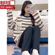 
Victoria's style pajamas for women in summer long-sleeved trousers loose suit summer new women's cute spring, autumn and winter suit 15567 women's # M [75-100Jin[Jin equals 0.5 kg]]