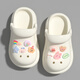 
Cave shoes for children's rabbit cute cartoon stomp feels thick sole comfortable beach anti-slip parent-child sandals for girls 2988 crystal rabbit/beak 36 -37 inner length 23cm