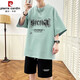 Pier Cardin Sommer Neues Kurzärmel-T-Shirt für Männer Junior High School und Highschool-Schüler Sportanzug für junge Menschen trendy gutaussehende Kinder-Sommeranzug