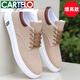 
CARTELO old Beijing cloth shoes men's shoes summer versatile board shoes men's sports casual shoes soft sole breathable canvas shoes men's single shoes Z-898 khaki (flat sole) 38