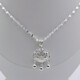 Lingmeng pure silver 9999 snowflake chain sterling silver necklace, versatile and fashionable gift, pure silver brushed lock pendant, safe pure silver 9999 snowflake chain sterling silver necklace, versatile and fashionable