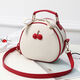 Bolso pequeño de un solo hombro de un solo hombro bolso pequeño para mujeres insentudas en Internet Estudiantes femeninas versátiles y de moda sn3895sn8 beige blanco y rojo // excelente 18*9*19