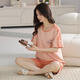 Langsha 2025 Pure Cotton Summer Pajamas Women Pulover Pajams Летние шорты с коротки