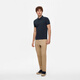 Aigle [nuevo producto en primavera y verano] Aigao UPF40+ camiseta de polo de manga corta Camiseta de secado rápido para hombres fríos Cool's Imperial Dark Blue Bi795 2xl (190/104a)