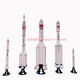Skyhawk model rocket model Long March 2F5B9789 rocket Tiangong Space Station Yutu Moon Rover Satellite model Light gray Long March 5B high 3 meters rocket model