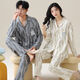 
FHHUABD couple pajamas spring and autumn style 2024 new pure cotton long sleeve women cute cartoon men can wear home clothes set Flagship store-757 XL single woman