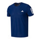 Adidas Adidas t-shirt for men 2025 summer new sports running fitness casual quick-drying breathable round neck short-sleeved IN1502 dark blue/quick-drying/reflective details 2XL