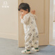 Guiqi Bear, cute overalls for boys and girls, spring and autumn infant jumpsuits, children's pants, fashionable going out, milkshake apricot Shangxia Ruoan 100