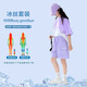 小猪彼特女童运动套装夏季2025新款儿童速干短袖短裤两件套大童女孩五分裤 9922白色+18442紫色纯棉 120 cm