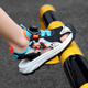 Heacooa nezha sandalen jungen hübsche baotou 2025 Neue Sommer Kinder Beachschuhe weiche Sohle Sandalen Little Junge 983 Schwarz Orange 33