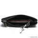Orange Central einfache weiche Fine-Seeme-Gutschein-Schlüsselbeutel Frauen Mini Leder Kurzer Reißverschluss Brieftasche kleine silberne Beutel Schwarz-Small