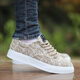 Holzspecker Old Peking Canvas Herrenschuhe bequeme Frühling Neue Männer lässige Schuhe atmungsaktiv und ganz patcharme Soft Sohle Sportboard Schuhe 6636 Graues Canvas Model kleinere Plus-Size-Schuhe 39