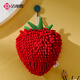 Jieliya hand towel 18*24cm chenille thickened water-absorbent quick-drying sponge bathroom hanging absorbent towel strawberry