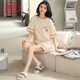 Langsha Leichte Luxus-Pyjamas für Frauen im Sommer Pure Cotton Short Sleeve Shorts Dünner Sommer niedlich und süß können außerhalb von Heimkleidung getragen werden YX-7512 9855 L [Empfohlen 100-120jin [Jin gleich 0,5 kg] tragen]