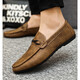 Red Dragonfly 2025 Nouvelles chaussures pour hommes, chaussures de haricot à un pied, mocassins d'affaires pour hommes, chaussures en cuir à semelle à semelle noir respirant pour hommes, YL-D831 noir 41