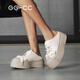 
GG-CC [Cloud Muffin] Spring new fashionable thick-soled half-scroll shoes one-foot casual shoes for women G25U9717 off-white 37