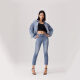 Levis Einkaufszentrum Ice Cool Serie 25 Sommer Neue Frauen 724 hohe Taille Slim Straight Jeans 18883 000 28 (28)