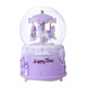 Mädchen Herz Karussell Kinderkristall Ball Music Box Music Box Night Lamp Desktop kleine Ornamente Schüler Geschenk Mini Pink A wie gezeigt