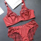 NJSKAKW [2694 Menschen] Europäische und amerikanische schwammeless sexy 200jin [Jin entspricht 0,5 kg] großer BH -Set, sammeln Sie Fett MM, schwarzer Anzug 80D