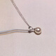 Drops of water form beads, chain-free pearl pendant, high-quality drop-shaped freshwater pearls, 925 silver, simple single pendant for girlfriend, 6.3-7.3mm white pearls