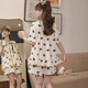 Pajamas for women, thin summer large size cute princess style 2025 new short-sleeved shorts summer home clothing set (JDX) Women 695 M (suggested height about 160, weight 80-10