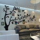 Acryl 3D dreidimensionaler Wandaufkleber Zeichnen Fernseher Hintergrund selbstredig Wohnzimmer Foto Wanddekoration Personalisierte Kreativität 3891 Fotobaum-Weiß extra groß