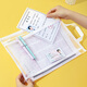 
Jindeli A4 Examination Examination Special Zipper Pen Bag Double Layer Full Set of Transparent Nylon Mesh File Bag Thickened Simple Large Capacity Storage Bag Middle School Students College Entrance Examination Book Bag A4 Double Layer Mesh Examination Special Zipper Bag/FB9853