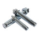 Sweet Miaomiao non-standard expansion screw white zinc outer air conditioning bolt three-piece set filament galvanized M16802 6*60 one box 2400 pieces with 10 drill bits