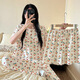 乐僖贝俫夏季甜美卡通三件套睡衣女可外穿家居服套装 761樱桃娃三件套-短长/HQ 170 M