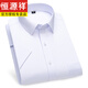 Hengyuanxiang Summer delgada seda de seda de seda corta, camisa a rayas padre de mediana edad, atuendo profesional informal DX6629 42 sin hierro.
