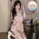 Hanrui Summer Pad Padis Pyjamas pour femmes pour femmes en dentelle mince vêtements JDX-9221 # [rose] 175 L