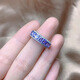 Zhio Ring Super Flash Natürliche Tansanit Stein Ring Noble Tansania Blau S925 Sterling Silber Inlay Fabrik Wohlfahrtsring Platin Gold Inlay Nr. 13