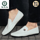 
Woodpecker Spring and Summer 2025 new Doudou shoes men's leather shoes Korean version driving shoes lazy shoes social trend casual men's shoes yellow 9880 44 This model is one size smaller. It is recommended to take a larger size