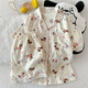 
Pajamas for women in summer short-sleeved cloud cotton summer ladies 2025 new student cute cartoon home clothing set QDMBE683 2XL (175) Recommended weight 135 Jin [Jin equals 0.5 kg]