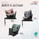 宝得适（BRITAX）宝宝儿童安全座椅0-7岁isize认证正反360°旋转成长骑士 通风款 Air月光灰