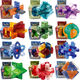 
Luban lock hole full set of gifts for children aged 3-12 years old, intellectual toys for primary school students, variable unlocking rings and balls, 12-piece gift box set