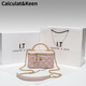 Calculate / Keenck Bag féminin pour femme haut de gamme authentique sac en cuir féminin 2024 Nouveau petit sac de diamant de parfum Sac de chaîne de diamant Camellia Volyle Black Authentic 1049 Sac-cadeau