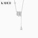 Catiro Spirit Snake Small Waist 925 Silver Necklace Female Pendant Clavicle Chain Zodiac Gift for Girlfriend 925 Silver-Spirit Snake Small Waist Necklace