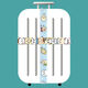 Sangle de valise Cross Style Li Boîte de voyage Pack Bundle Pack de corde anti-ouvriage renforcée Boucle de mot de passe pour hommes et femmes mignon Jiikawa 1M 8 / Mot de passe Boucle Color Card