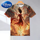 Disney Summer Nezha Aoguang Muster 3D gedruckt kurzärmelig trendy kleine und mittelgroße Kinder-T-Shirts Trendy und komfortables C723 165 S75-85