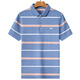 Chiarmania Men's Mercerated Cotton Cotton Fort-Forteed Fort-Fortured Silk Silk Sulk Summer Thin Loind Polo Рубашка поло 826 Blue S 165/80A Рекомендуется 120JIN [JIN равно 0,5 кг] или меньше