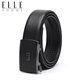 Elle Homme Herrengürtel Business Fashion Automatischer Schnalle -Gürtel, Top -Layer -Kuhspurgürtel, Herren 3235 Black 110 cm Geschenkbox