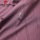 皮尔卡丹（pierre cardin）儿子结婚礼服爸爸装短袖衬衫中年喜公公婚宴装夏装冰丝半袖衬衣男 红色 2XL 180